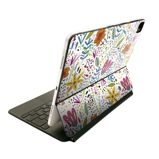 Magic Keyboard 用 スキンシール 11インチ iPad Pro用 第1-4世代 iPad Air 第4-5世代 対応 全面スキンシール フル 前面 背面 保護シール 人気 023349 花 フラワー イラスト 模様 Magic Keyboard 用 スキンシール 11インチ iPad Pro用 第1-4世代 iPad Air 第4-5世代 対応 全面スキンシール フル 前面 背面 保護シール 人気 023349 花 フラワー イラスト 模様