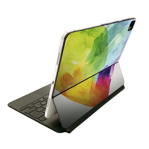 Magic Keyboard 12.9インチ iPad Pro(第4世代、第5世代、第6世代)対応 apple アップル アイパッド 全面スキンシール フル 前面 背面 保護シール 人気 023431 ハート レインボー 水彩 Magic Keyboard 12.9インチ iPad Pro(第4世代、第5世代、第6世代)対応 apple アップル アイパッド 全面スキンシール フル 前面 背面 保護シール 人気 023431 ハート レインボー 水彩