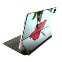 Magic Keyboard 12.9インチ iPad Pro(第4世代、第5世代、第6世代)対応 apple アップル アイパッド 全面スキンシール フル 前面 背面 保護シール 人気 023437 花 フラワー ハイビスカス(2)