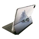 Magic Keyboard 用 スキンシール 11インチ iPad Pro用 第1-4世代 iPad Air 第4-5世代 対応 全面スキンシール フル 前面 背面 保護シール 人気 023566 雪 自転車