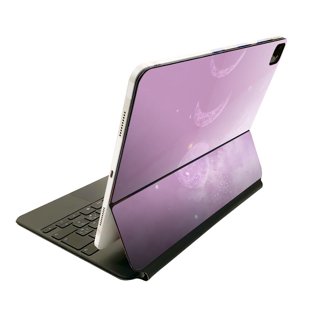 Magic Keyboard 用 スキンシール 11インチ iPad Pro用 第1-4世代 iPad Air 第4-5世代 対応 全面スキンシール フル 前面 背面 保護シール 人気 023578 月の満ち欠け