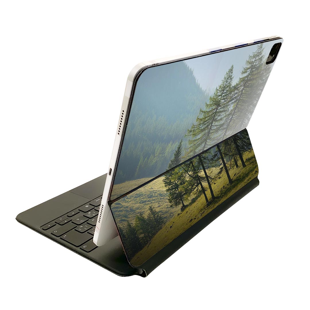 Magic Keyboard 用 スキンシール 11インチ iPad Pro用 第1-4世代 iPad Air 第4-5世代 対応 全面スキンシール フル 前面 背面 保護シール 人気 023604 景色 山 木