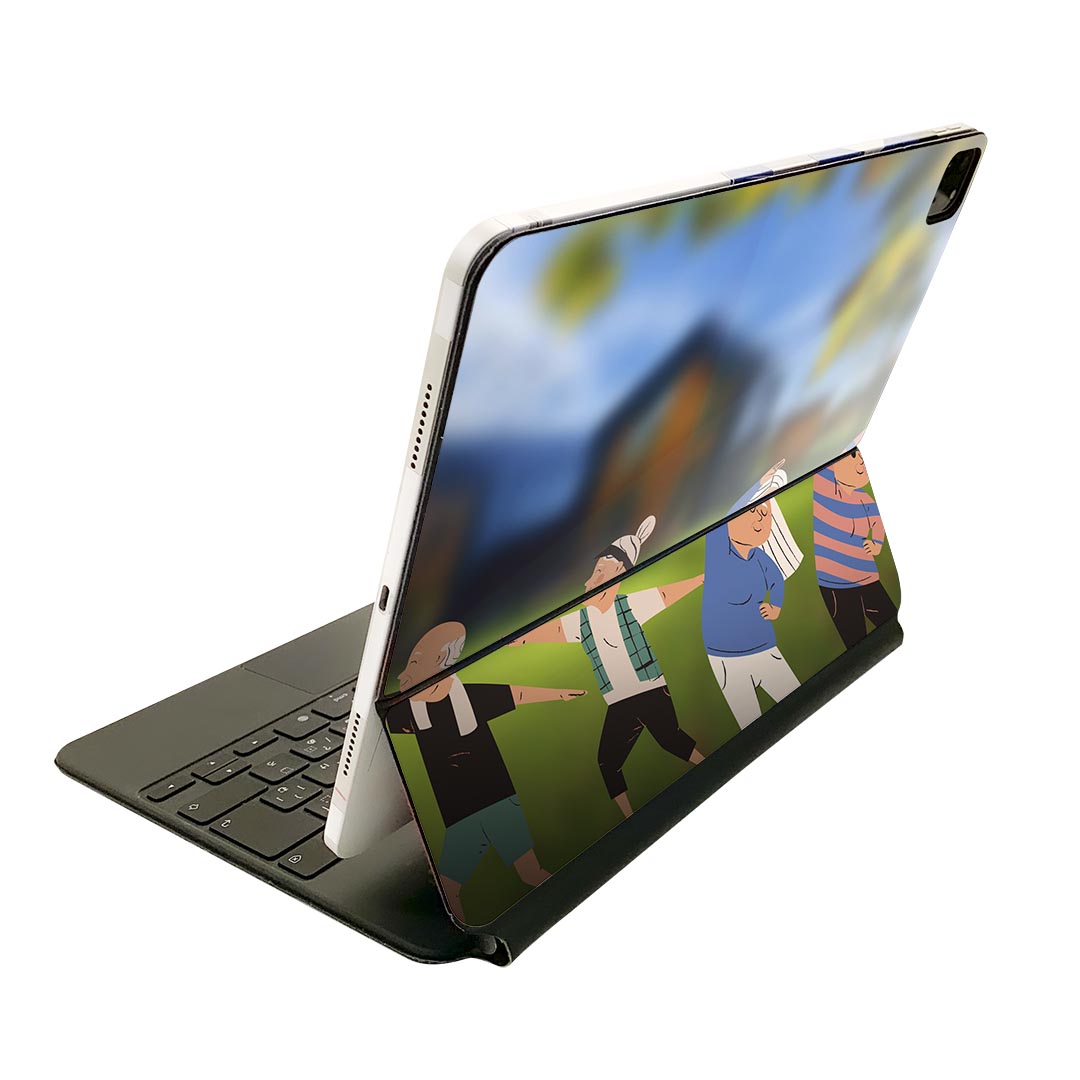 Magic Keyboard 12.9インチ iPad Pro（第4世代、第5世代、第6世代）対応 apple アップル アイパッド　全面スキンシール フル 前面　背面 保護シール 人気 023823 運動　フィットネス