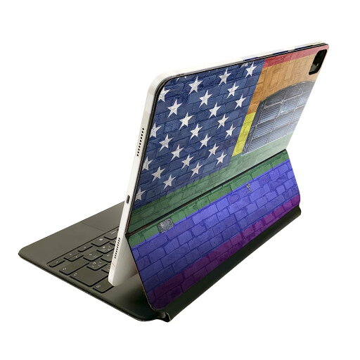 Magic Keyboard 用 スキンシール 11インチ iPad Pro用 第1-4世代 iPad Air 第4-5世代 対応 全面スキンシール フル 前面 背面 保護シール 人気 023943 星条旗 虹色 レインボー Magic Keyboard 用 スキンシール 11インチ iPad Pro用 第1-4世代 iPad Air 第4-5世代 対応 全面スキンシール フル 前面 背面 保護シール 人気 023943 星条旗 虹色 レインボー