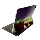 Magic Keyboard 12.9インチ iPad Pro(第4世代、第5世代、第6世代)対応 apple アップル アイパッド 全面スキンシール フル 前面 背面 保護シール 人気 025586 キャンプ オーロラ 風景 森林