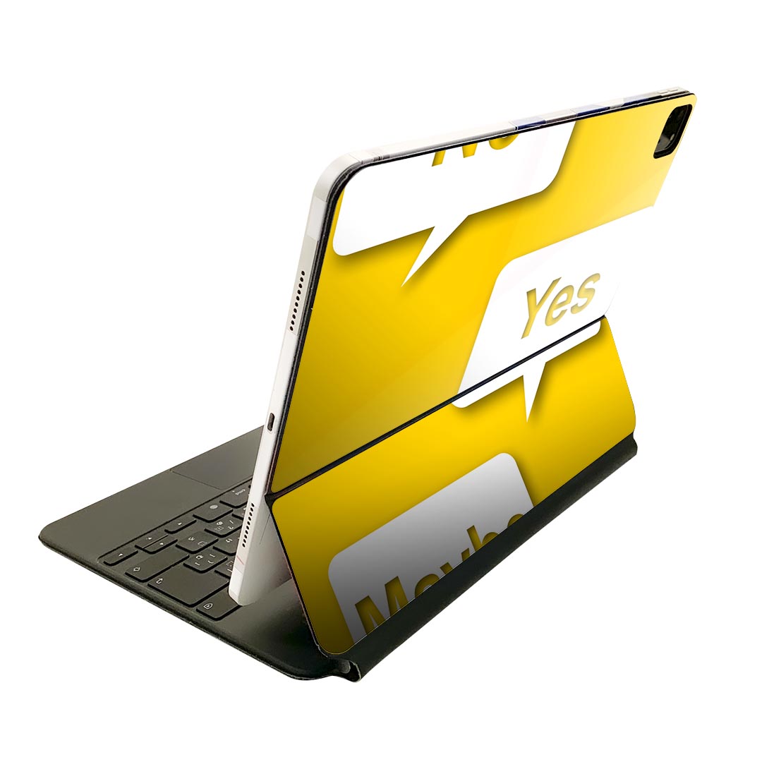 Magic Keyboard 12.9インチ iPad Pro（第4世代、第5世代、第6世代）対応 apple アップル アイパッド　全面スキンシール フル 前面　背面 保護シール 人気 025646 文字　英字　イラスト