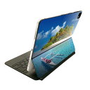 Magic Keyboard 12.9インチ iPad Pro(第4世代、第5世代、第6世代)対応 apple アップル アイパッド 全面スキンシール フル 前面 背面 保護シール 人気 海 ボート 島 風景 025704(2)
