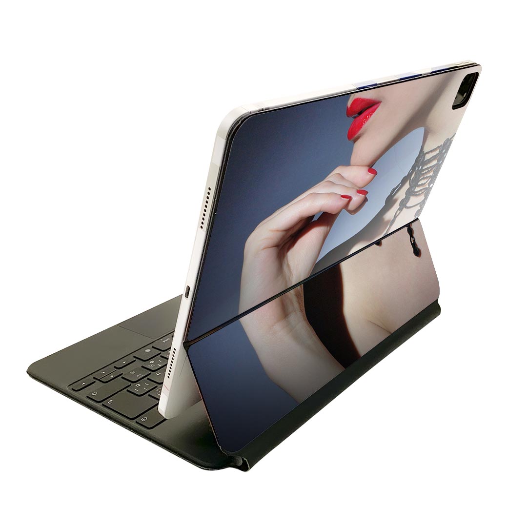 Magic Keyboard 12.9インチ iPad Pro(第4世代、第5世代、第6世代)対応 apple アップル アイパッド 全面スキンシール フル 前面 背面 保護シール 人気 025834 女性 人 ドレス