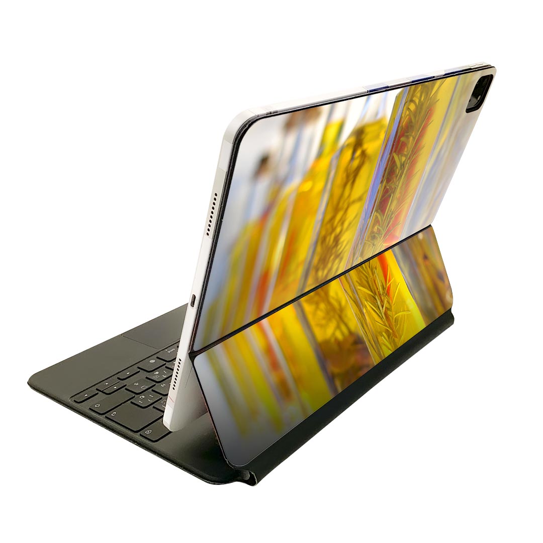 Magic Keyboard 用 スキンシール 11インチ iPad Pro用 第1-4世代 iPad Air 第4-5世代 対応 全面スキンシール フル 前面 背面 保護シール 人気 025926 オイル 瓶 食品