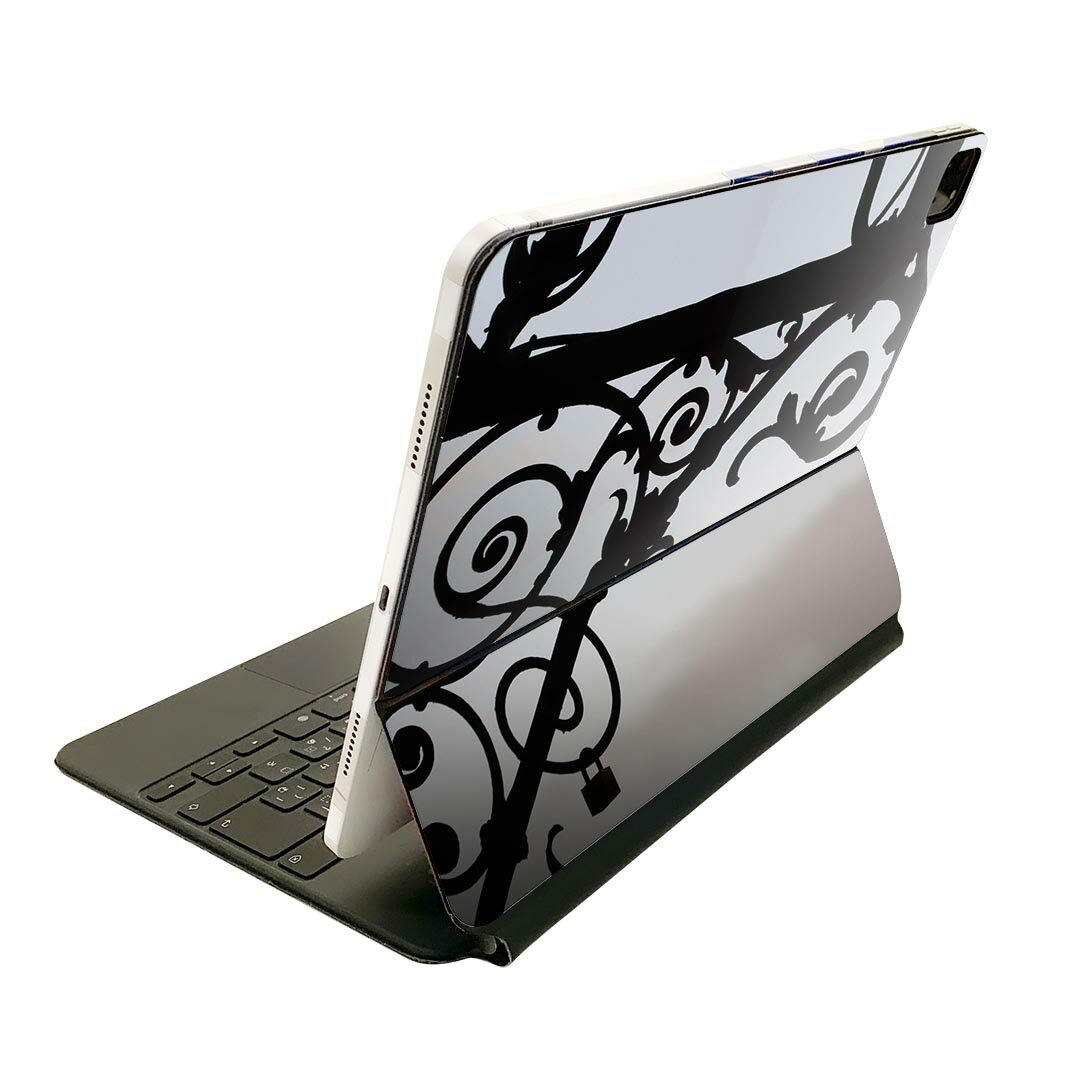 Magic Keyboard 12.9インチ iPad Pro（第4世代、第5世代、第6世代）対応 apple アップル アイパッド　全面スキンシール フル 前面　背面 保護シール 人気 025962 看板　写真