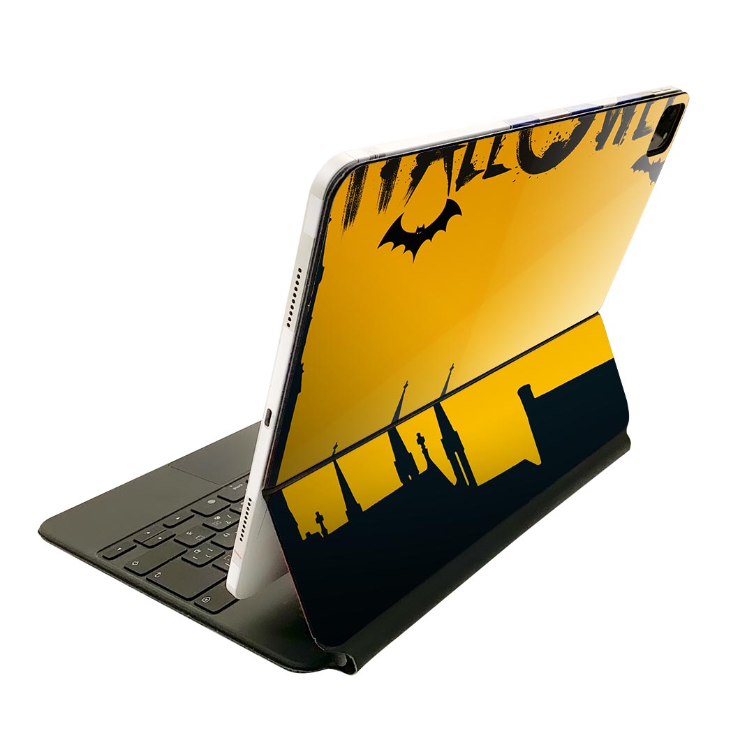 Magic Keyboard 用 スキンシール 11インチ iPad Pro用 第1-4世代 iPad Air 第4-5世代 対応 全面スキンシール フル 前面 背面 保護シール 人気 026063 ハロウィン　コウモリ　Halloween