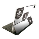 Magic Keyboard 12.9インチ iPad Pro(第4世代、第5世代、第6世代)対応 apple アップル アイパッド 全面スキンシール フル 前面 背面 保護シール 人気 026124 ハロウィン スカル 骸骨 Halloween