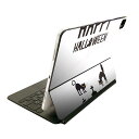Magic Keyboard 用 スキンシール 11インチ iPad Pro用 第1-4世代 iPad Air 第4-5世代 対応 全面スキンシール フル 前面 背面 保護シール 人気 026131 ハロウィン 猫 cat Halloween