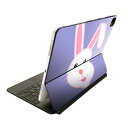 Magic Keyboard 12.9インチ iPad Pro(第4世代、第5世代、第6世代)対応 apple アップル アイパッド 全面スキンシール フル 前面 背面 保護シール 人気 026237 動物 うさぎ