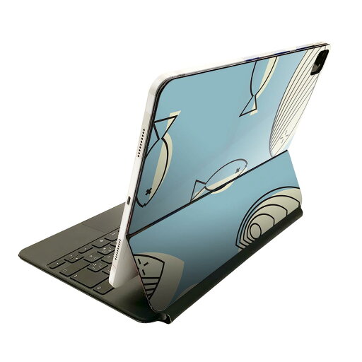 Magic Keyboard 12.9インチ iPad Pro(第4世代、第5世代、第6世代)対応 apple アップル アイパッド 全面スキンシール フル 前面 背面 保護シール 人気 海 魚 青 004045 Magic Keyboard 12.9インチ iPad Pro(第4世代、第5世代、第6世代)対応 apple アップル アイパッド 全面スキンシール フル 前面 背面 保護シール 人気 海 魚 青 004045