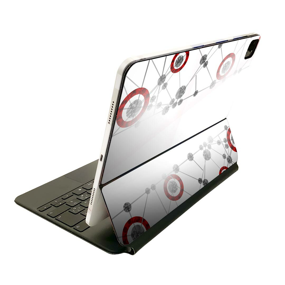 Magic Keyboard 用 スキンシール 11インチ iPad Pro用 第1-4世代 iPad Air 第4-5世代 対応 全面スキンシール フル 前面 背面 保護シール 人気 004545 模様　シンプル(2.0)