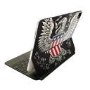 Magic Keyboard 用 スキンシール 11インチ iPad Pro用 第1-4世代 iPad Air 第4-5世代 対応 全面スキンシール フル 前面 背面 保護シール 人気 004576 鳥 黒 国旗(2)