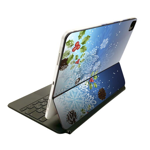 Magic Keyboard 用 スキンシール 11インチ iPad Pro用 第1-4世代 iPad Air 第4-5世代 対応 全面スキンシール フル 前面 背面 保護シール 人気 004621 雪 結晶 クリスマス Magic Keyboard 用 スキンシール 11インチ iPad Pro用 第1-4世代 iPad Air 第4-5世代 対応 全面スキンシール フル 前面 背面 保護シール 人気 004621 雪 結晶 クリスマス