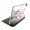 Magic Keyboard 用 スキンシール 11インチ iPad Pro用 第1-4世代 iPad Air 第4-5世代 対応 全面スキンシール フル 前面 背面 保護シール 人気 005073 花 蝶 イラスト(2)