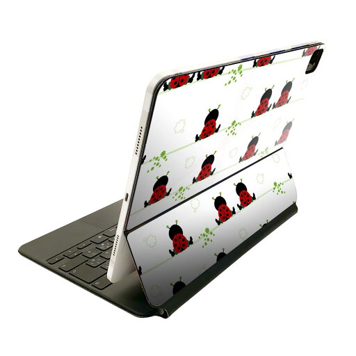 Magic Keyboard 12.9インチ iPad Pro(第4世代、第5世代、第6世代)対応 apple アップル アイパッド 全面スキンシール フル 前面 背面 保護シール 人気 てんとう虫 イラスト 白 005114 Magic Keyboard 12.9インチ iPad Pro(第4世代、第5世代、第6世代)対応 apple アップル アイパッド 全面スキンシール フル 前面 背面 保護シール 人気 てんとう虫 イラスト 白 005114