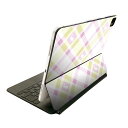 Magic Keyboard 用 スキンシール 11インチ iPad Pro用 第1-4世代 iPad Air 第4-5世代 対応 全面スキンシール フル 前面 背面 保護シール 人気 005151 うさぎ チェック 模様