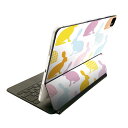 Magic Keyboard 用 スキンシール 11インチ iPad Pro用 第1-4世代 iPad Air 第4-5世代 対応 全面スキンシール フル 前面 背面 保護シール 人気 005264 うさぎ カラフル 柄