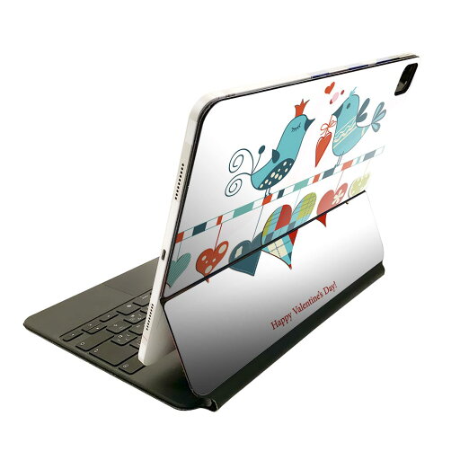 Magic Keyboard 用 スキンシール 11インチ iPad Pro用 第1-4世代 iPad Air 第4-5世代 対応 全面スキンシール フル 前面 背面 保護シール 人気 005286 ハート 鳥 バレンタイン Magic Keyboard 用 スキンシール 11インチ iPad Pro用 第1-4世代 iPad Air 第4-5世代 対応 全面スキンシール フル 前面 背面 保護シール 人気 005286 ハート 鳥 バレンタイン