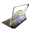 Magic Keyboard 用 スキンシール 11インチ iPad Pro用 第1-4世代 iPad Air 第4-5世代 対応 全面スキンシール フル 前面 背面 保護シール 人気 005472 虹 レインボー