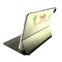 Magic Keyboard 12.9インチ iPad Pro(第4世代、第5世代、第6世代)対応 apple アップル アイパッド 全面スキンシール フル 前面 背面 保護シール 人気 亀 イラスト 005489