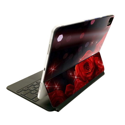 Magic Keyboard 12.9インチ iPad Pro(第4世代、第5世代、第6世代)対応 apple アップル アイパッド 全面スキンシール フル 前面 背面 保護シール 人気 花 赤 005581 Magic Keyboard 12.9インチ iPad Pro(第4世代、第5世代、第6世代)対応 apple アップル アイパッド 全面スキンシール フル 前面 背面 保護シール 人気 花 赤 005581
