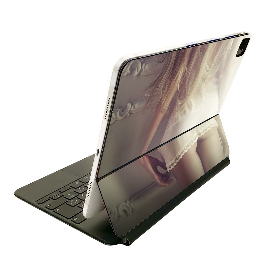 Magic Keyboard 12.9インチ iPad Pro（第4世代、第5世代、第6世代）対応 apple アップル アイパッド 全面スキンシール フル 前面 背面 保護シール 人気 写真　人物 005718