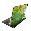 Magic Keyboard 12.9インチ iPad Pro(第4世代、第5世代、第6世代)対応 apple アップル アイパッド 全面スキンシール フル 前面 背面 保護シール 人気 005820 緑 四つ葉 クローバー