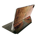 Magic Keyboard 用 スキンシール 11インチ iPad Pro用 第1-4世代 iPad Air 第4-5世代 対応 全面スキンシール フル 前面 背面 保護シール 人気 005919 写真 秋 並木道