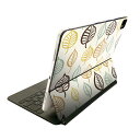 Magic Keyboard 用 スキンシール 11インチ iPad Pro用 第1-4世代 iPad Air 第4-5世代 対応 全面スキンシール フル 前面 背面 保護シール 人気 006030 葉っぱ 模様(2)