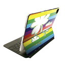 Magic Keyboard 用 スキンシール 11インチ iPad Pro用 第1-4世代 iPad Air 第4-5世代 対応 全面スキンシール フル 前面 背面 保護シール 人気 006038 クローバー レインボー