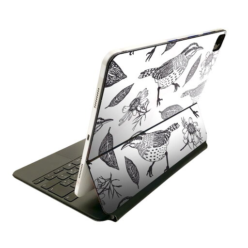 Magic Keyboard 12.9インチ iPad Pro(第4世代、第5世代、第6世代)対応 apple アップル アイパッド 全面スキンシール フル 前面 背面 保護シール 人気 鳥 イラスト 模様 006046 Magic Keyboard 12.9インチ iPad Pro(第4世代、第5世代、第6世代)対応 apple アップル アイパッド 全面スキンシール フル 前面 背面 保護シール 人気 鳥 イラスト 模様 006046