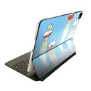 Magic Keyboard 12.9インチ iPad Pro(第4世代、第5世代、第6世代)対応 apple アップル アイパッド 全面スキンシール フル 前面 背面 保護シール 人気 兎 イラスト うさぎ 006086(2)
