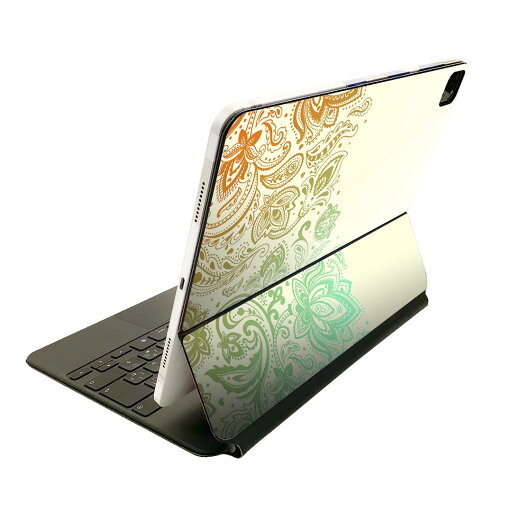 Magic Keyboard 用 スキンシール 11インチ iPad Pro用 第1-4世代 iPad Air 第4-5世代 対応 全面スキンシール フル 前面 背面 保護シール 人気 006089 レインボー 花 Magic Keyboard 用 スキンシール 11インチ iPad Pro用 第1-4世代 iPad Air 第4-5世代 対応 全面スキンシール フル 前面 背面 保護シール 人気 006089 レインボー 花