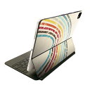 Magic Keyboard 用 スキンシール 11インチ iPad Pro用 第1-4世代 iPad Air 第4-5世代 対応 全面スキンシール フル 前面 背面 保護シール 人気 006117 虹 レトロ(2)
