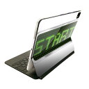 Magic Keyboard 用 スキンシール 11インチ iPad Pro用 第1-4世代 iPad Air 第4-5世代 対応 全面スキンシール フル 前面 背面 保護シール 人気 006126 デジタル 英語 緑(2)