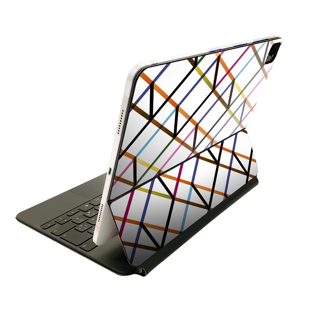 Magic Keyboard 用 スキンシール 11インチ iPad Pro用 第1-4世代 iPad Air 第4-5世代 対応 全面スキンシール フル 前面 背面 保護シール 人気 006136 カラフル　模様