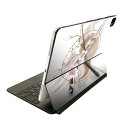 Magic Keyboard 用 スキンシール 11インチ iPad Pro用 第1-4世代 iPad Air 第4-5世代 対応 全面スキンシール フル 前面 背面 保護シール 人気 006138 和風 和柄 花(2)