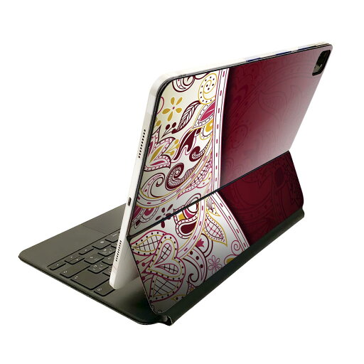 Magic Keyboard 用 スキンシール 11インチ iPad Pro用 第1-4世代 iPad Air 第4-5世代 対応 全面スキンシール フル 前面 背面 保護シール 人気 006149 花 模様 Magic Keyboard 用 スキンシール 11インチ iPad Pro用 第1-4世代 iPad Air 第4-5世代 対応 全面スキンシール フル 前面 背面 保護シール 人気 006149 花 模様