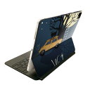 Magic Keyboard 12.9インチ iPad Pro(第4世代、第5世代、第6世代)対応 apple アップル アイパッド 全面スキンシール フル 前面 背面 保護シール 人気 夜空 車 イラスト 006237(2)