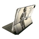 Magic Keyboard 用 スキンシール 11インチ iPad Pro用 第1-4世代 iPad Air 第4-5世代 対応 全面スキンシール フル 前面 背面 保護シール 人気 006240 うさぎ 英語 イラスト