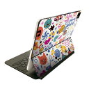 Magic Keyboard 用 スキンシール 11インチ iPad Pro用 第1-4世代 iPad Air 第4-5世代 対応 全面スキンシール フル 前面 背面 保護シール 人気 006460 ハート イラスト 模様(2)