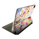 Magic Keyboard 用 スキンシール 11インチ iPad Pro用 第1-4世代 iPad Air 第4-5世代 対応 全面スキンシール フル 前面 背面 保護シール 人気 006511 うさぎ 花