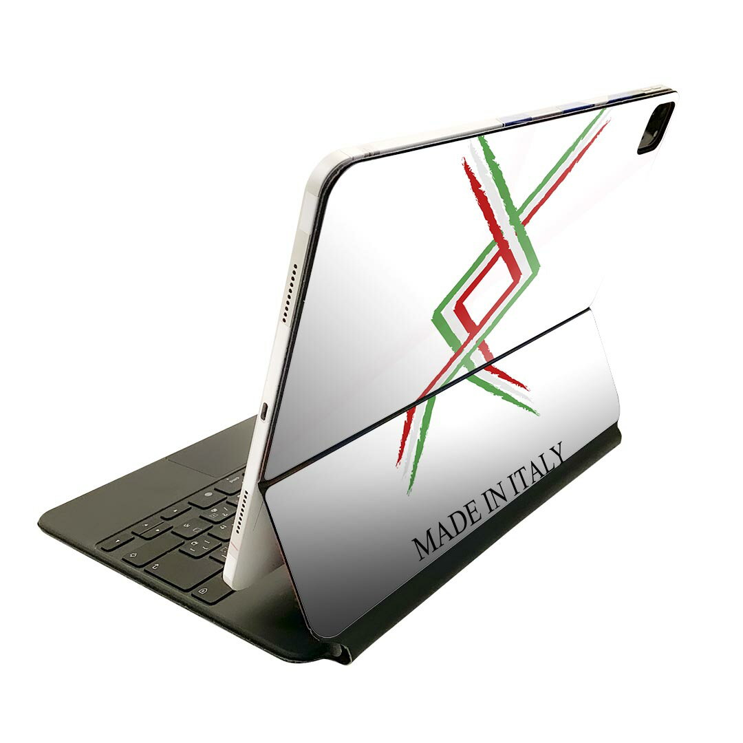 Magic Keyboard 12.9インチ iPad Pro(第4世代、第5世代、第6世代)対応 apple アップル アイパッド 全面スキンシール フル 前面 背面 保護シール 人気 006538 国旗 イタリア
