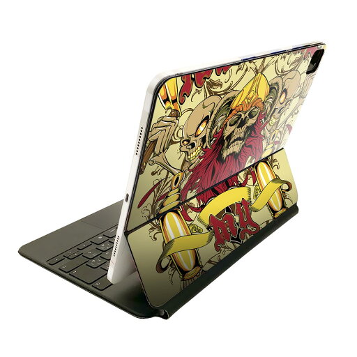 Magic Keyboard 用 スキンシール 11インチ iPad Pro用 第1-4世代 iPad Air 第4-5世代 対応 全面スキンシール フル 前面 背面 保護シール 人気 006627 骸骨 ドクロ 英語 文字 Magic Keyboard 用 スキンシール 11インチ iPad Pro用 第1-4世代 iPad Air 第4-5世代 対応 全面スキンシール フル 前面 背面 保護シール 人気 006627 骸骨 ドクロ 英語 文字