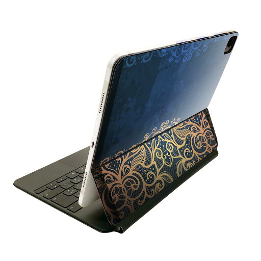 Magic Keyboard 12.9インチ iPad Pro(第4世代、第5世代、第6世代)対応 apple アップル アイパッド 全面スキンシール フル 前面 背面 保護シール 人気 レース 青 ブルー 006640 Magic Keyboard 12.9インチ iPad Pro(第4世代、第5世代、第6世代)対応 apple アップル アイパッド 全面スキンシール フル 前面 背面 保護シール 人気 レース 青 ブルー 006640